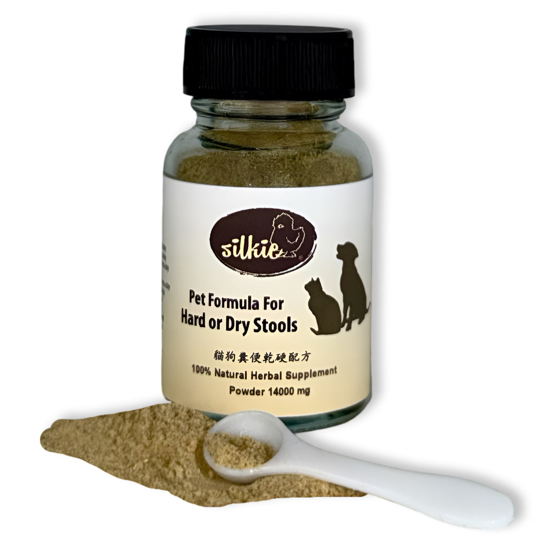 Phân cứng hoặc khô của thú cưng - rặn khi đi tiêu, phân giống như sỏi, chán ăn, thỉnh thoảng nôn mửa, khó chịu ở bụng, có dấu hiệu mất nước (khô nướu)...