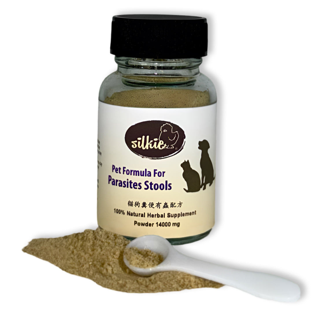 Thú cưng bị phân có ký sinh trùng - sụt cân, đầy hơi, có giun hoặc trứng trong phân, phân mềm hoặc tiêu chảy, lông xỉn màu...