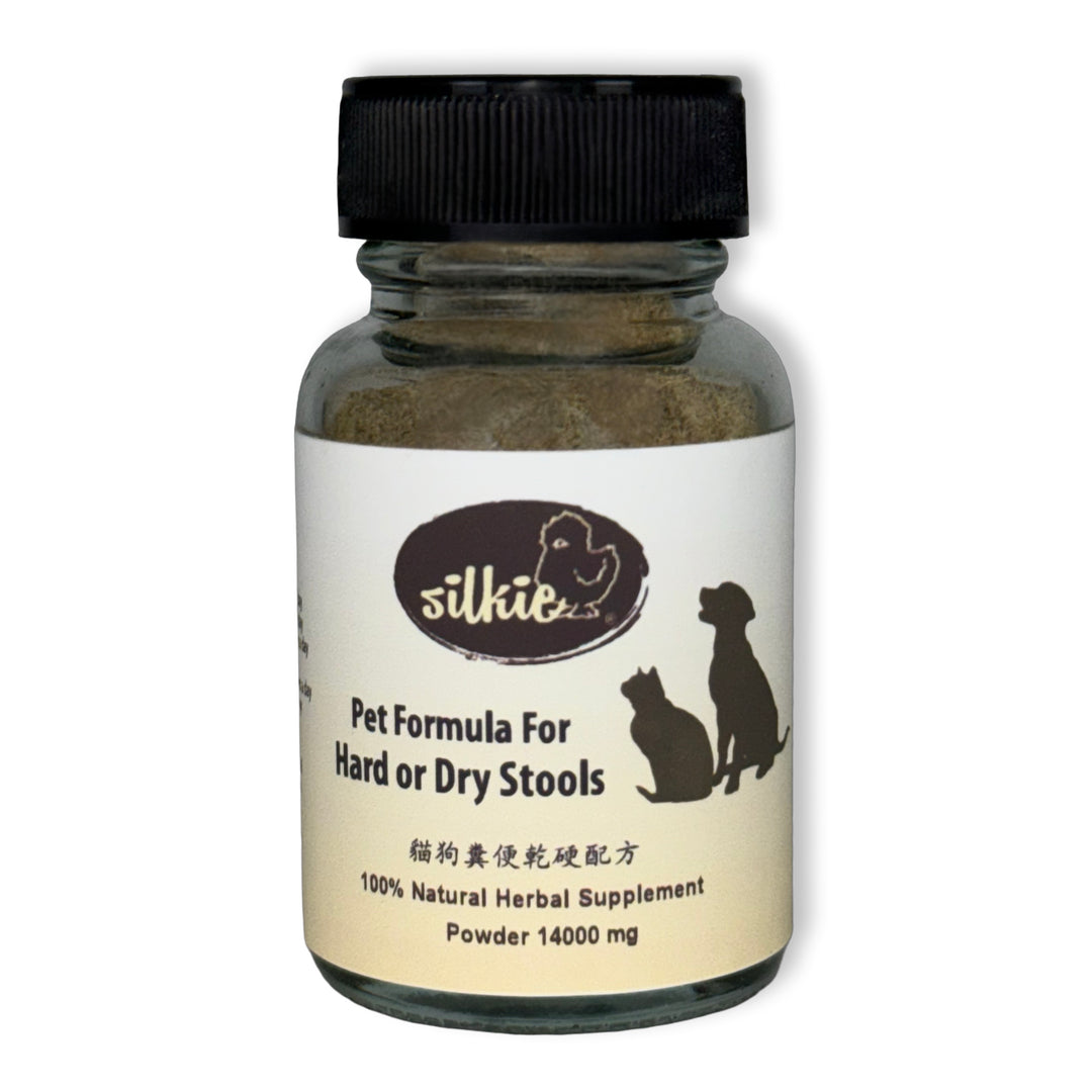 Phân cứng hoặc khô của thú cưng - rặn khi đi tiêu, phân giống như sỏi, chán ăn, thỉnh thoảng nôn mửa, khó chịu ở bụng, có dấu hiệu mất nước (khô nướu)...