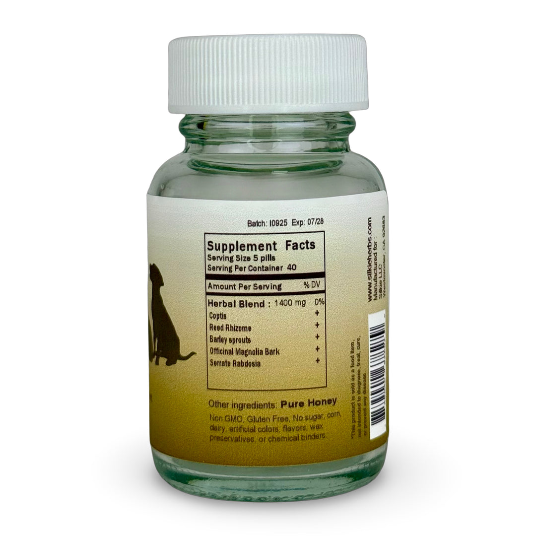Pet Formula for Watery Diarrhea (Heat Type) for Dogs & Cats | Foul Odor, Frequent Diarrhea & Digestive Support | Silkie Herbs® 貓狗糞便腹瀉(熱型)