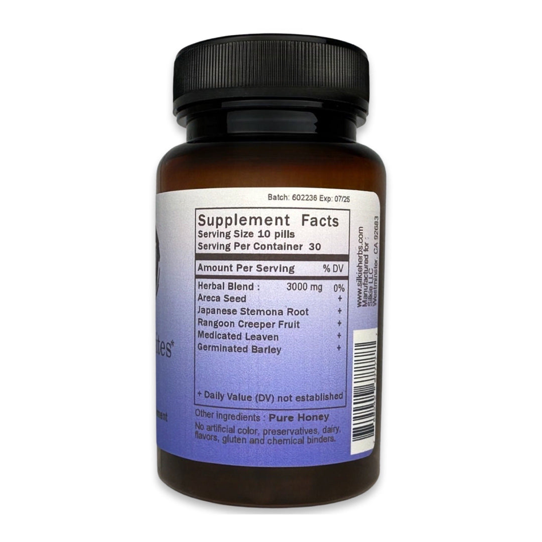 Traditional Chinese herbal formula for children's digestive wellness, intestinal parasite support, bloating, and stomach comfort