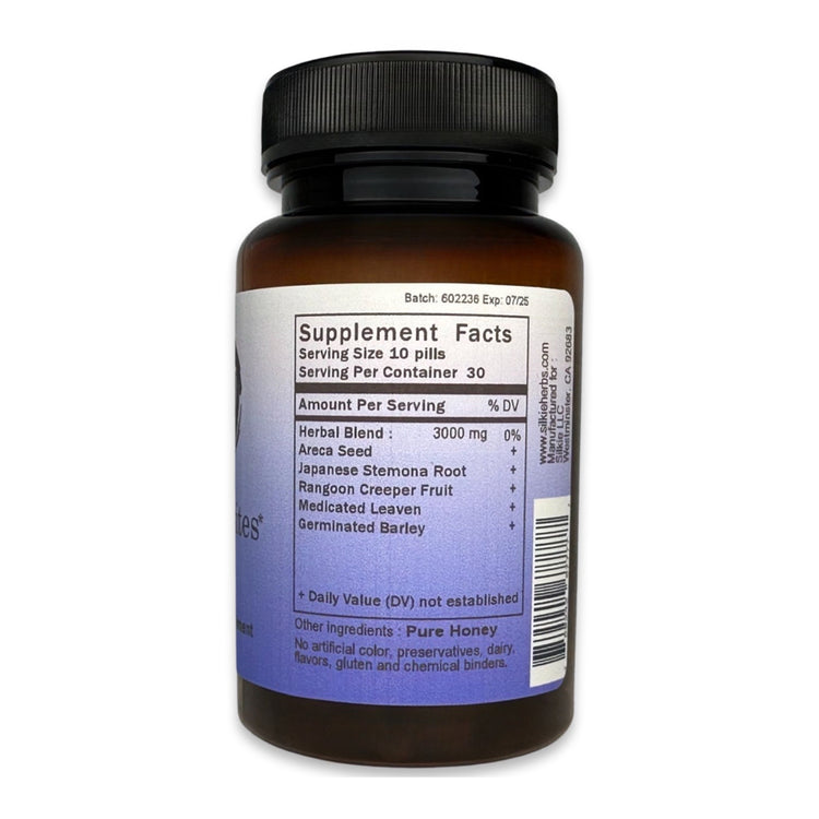 Traditional Chinese herbal formula for children's digestive wellness, intestinal parasite support, bloating, and stomach comfort