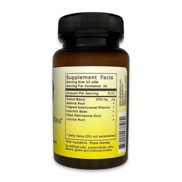 Traditional Chinese herbal formula for chronic bronchitis, productive cough, mucus support, and healthy lung function
