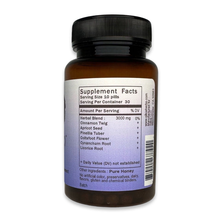 Traditional Chinese herbal formula supporting cold-type asthma, healthy breathing, and lung wellness