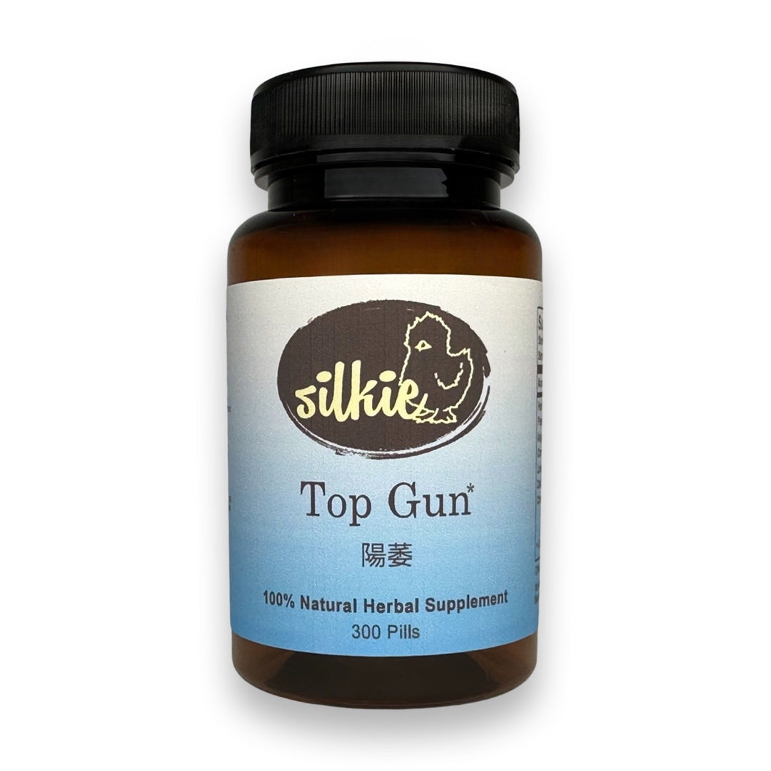 Top Gun herbal supplement for erectile dysfunction, male performance, libido, stamina, and sexual wellness, made and packaged in the USA.