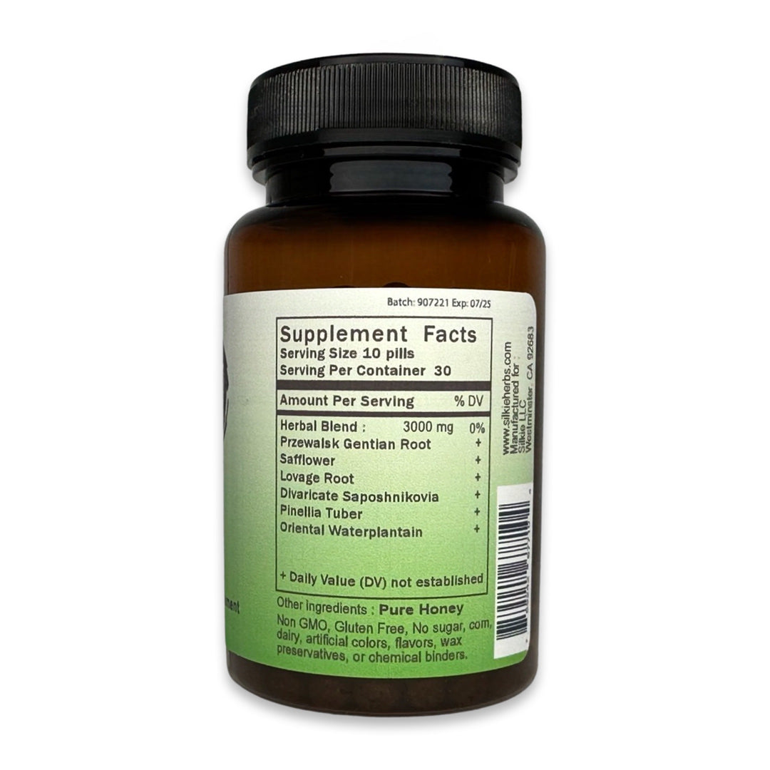Traditional Chinese herbal formula for gout support, joint discomfort, swelling, stiffness, and healthy circulation