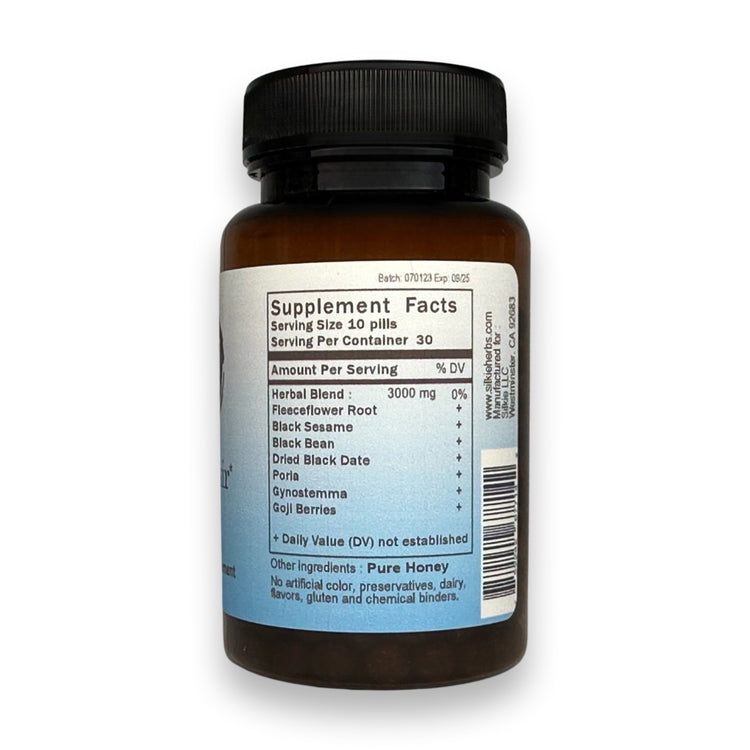 Traditional Chinese herbal formula to support stronger, fuller-looking hair