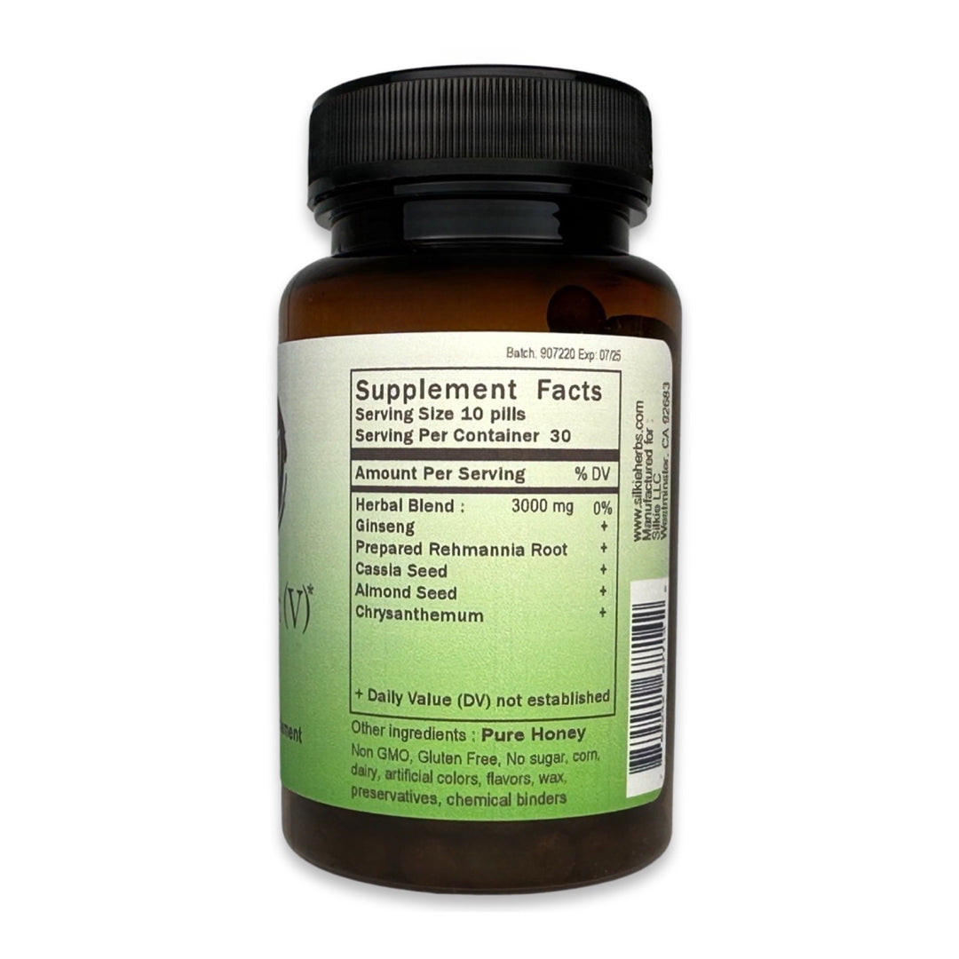 Traditional Chinese herbal formula supporting healthy vision, eye function, and daily visual comfort