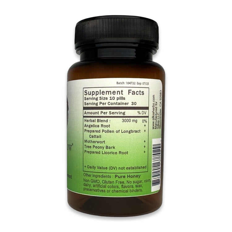 Traditional Chinese herbal formula for heavy menstrual bleeding, menstrual balance, and reproductive wellness