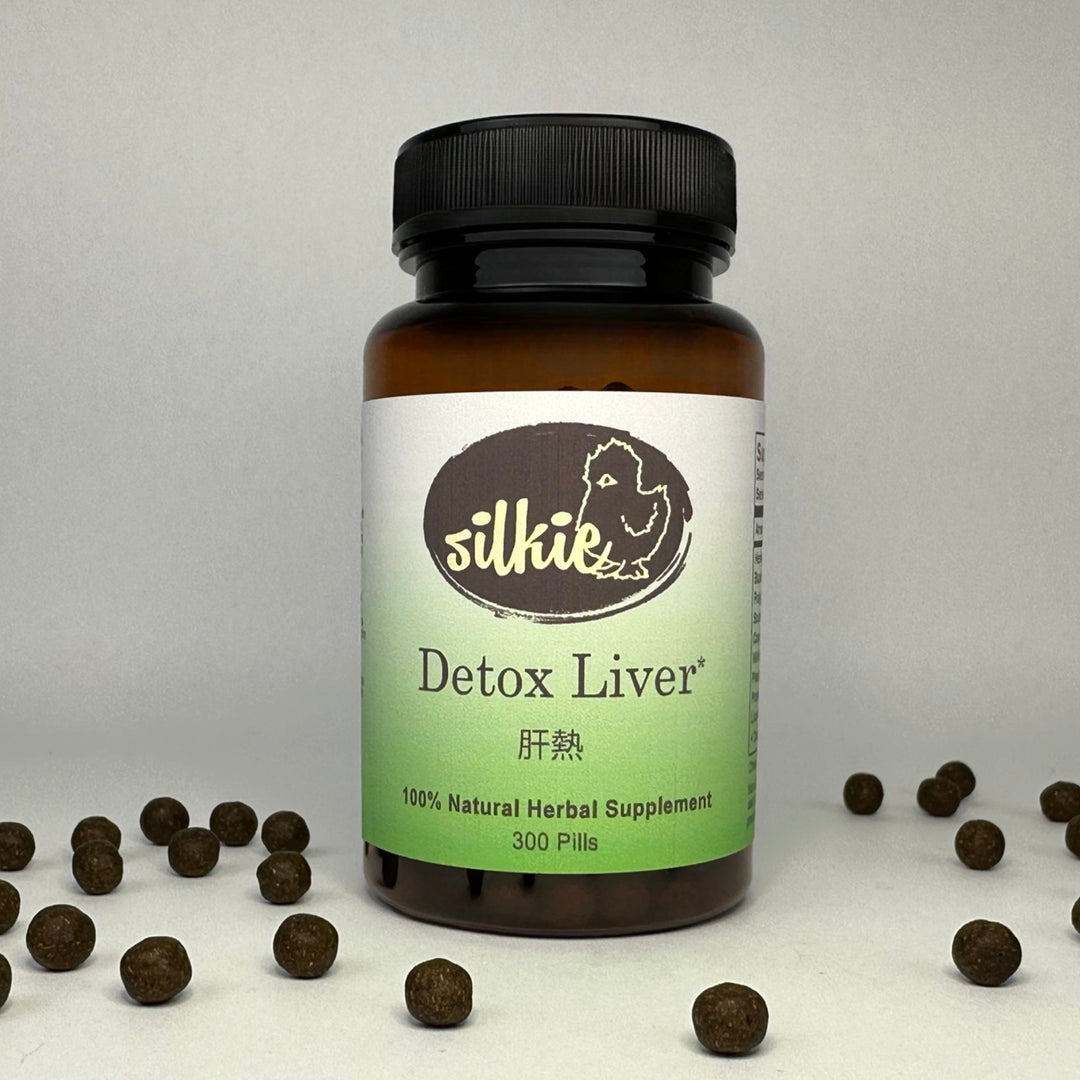 Chinese herbal liver detox supplement formulated to support liver health, healthy circulation, leg comfort, and vitality