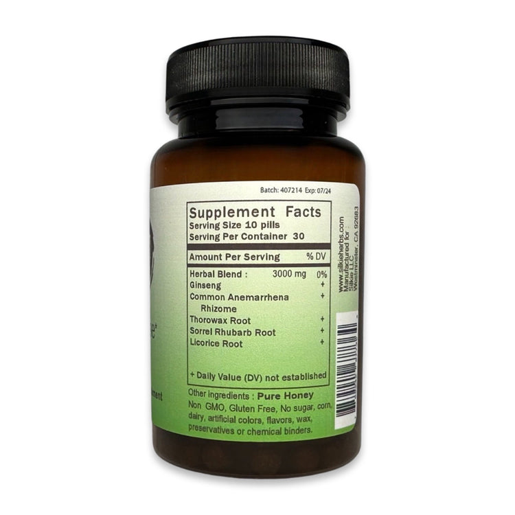 Traditional Chinese herbal menopause formula supporting hot flashes, facial flushing, sweating, and women's wellness