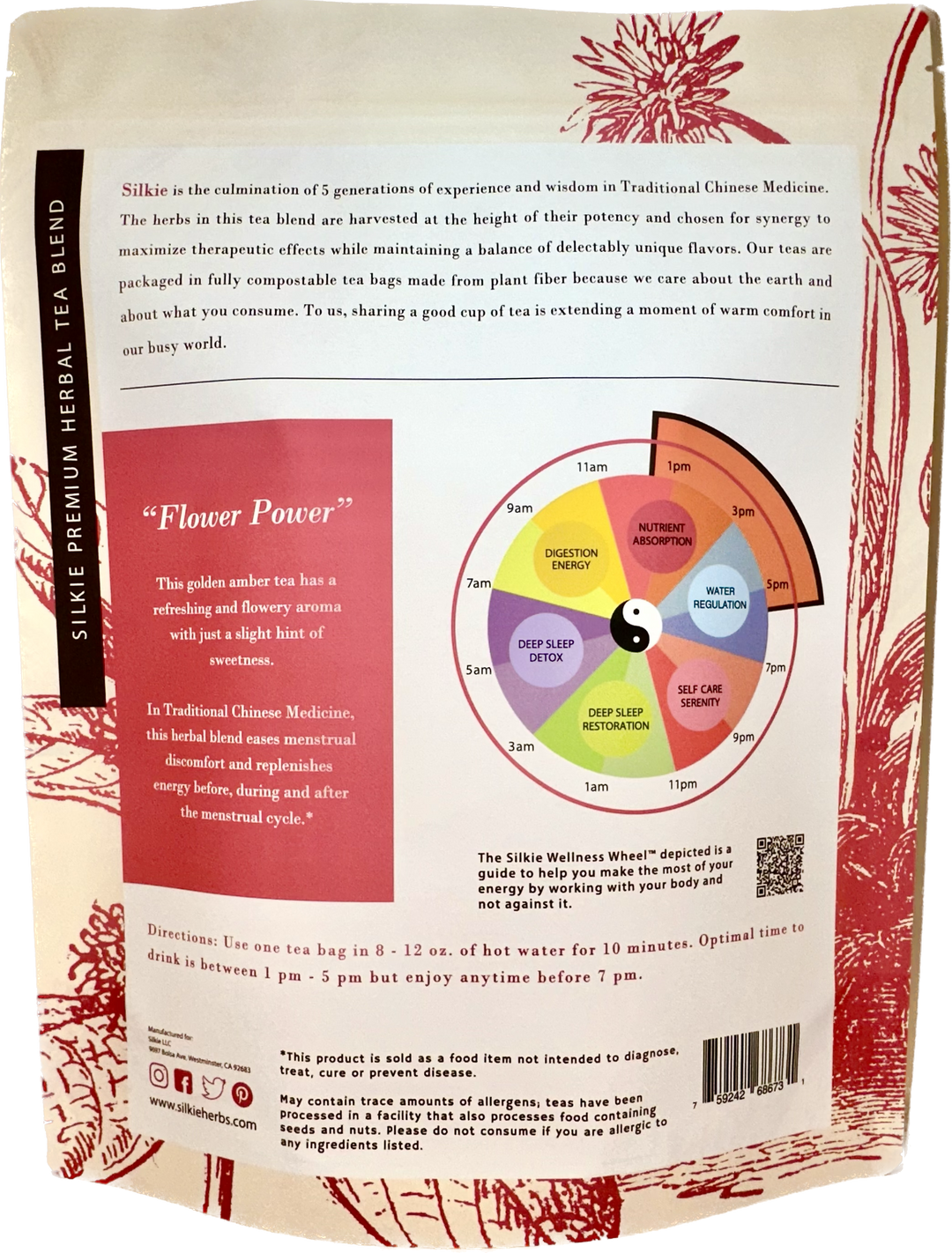 2 Gói Trà thảo mộc Flower Power - trà giảm đau bụng kinh