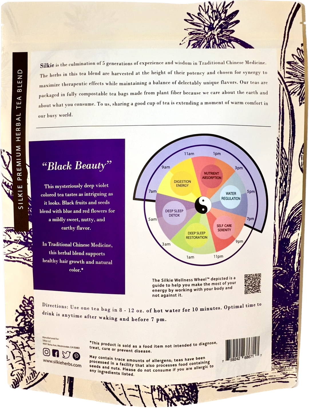 2 Gói Trà thảo mộc Black Beauty - trà tóc khỏe mạnh