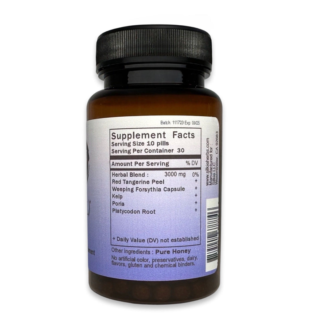 Traditional Chinese herbal formula for lipoma support, fatty tissue health, and healthy Lung Qi circulation
