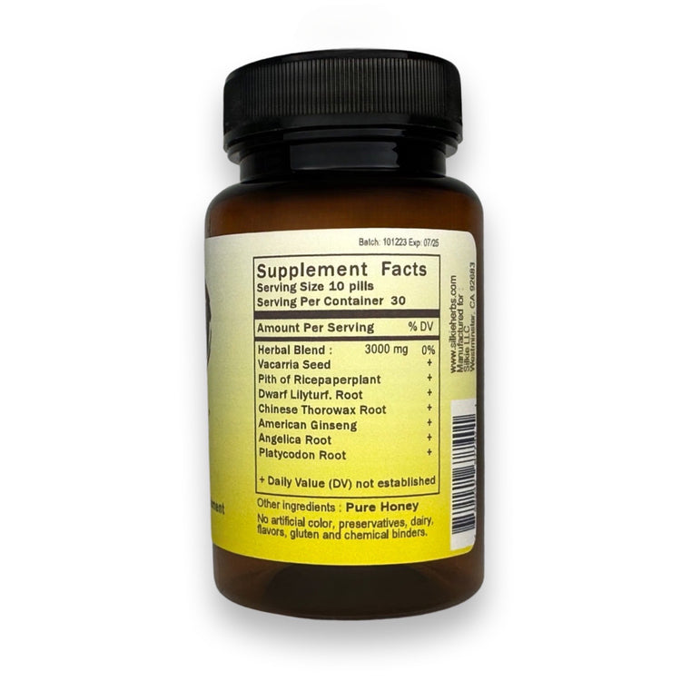 Traditional Chinese herbal formula to support breast milk production, nursing mothers, and postpartum recovery