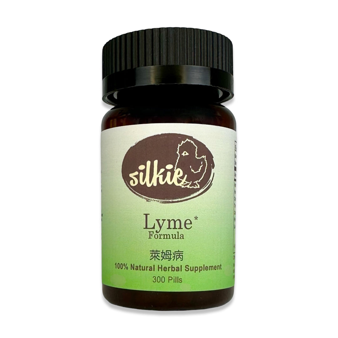Lyme Disease Herbal Support supplement by Silkie Herbs for joint comfort, healthy inflammation response, fatigue, and skin wellness, made and packaged in the USA.