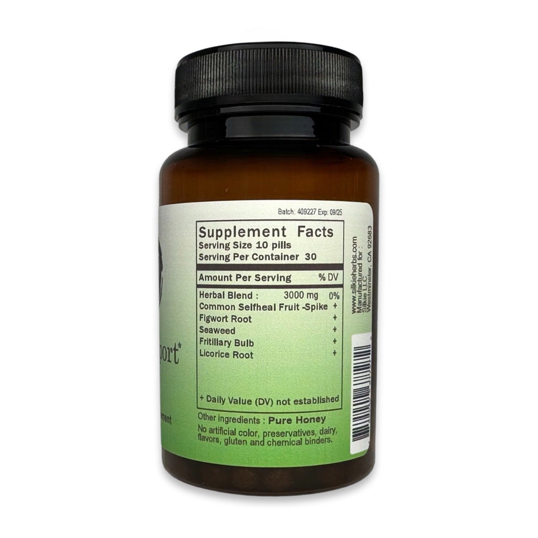 Traditional Chinese herbal formula for lymph node support, lymphatic drainage, neck lumps, and immune balance