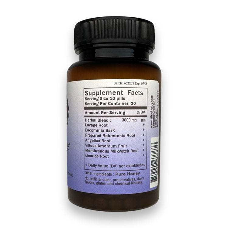 Traditional Chinese herbal formula for post miscarriage recovery, Blood nourishment, and uterine support