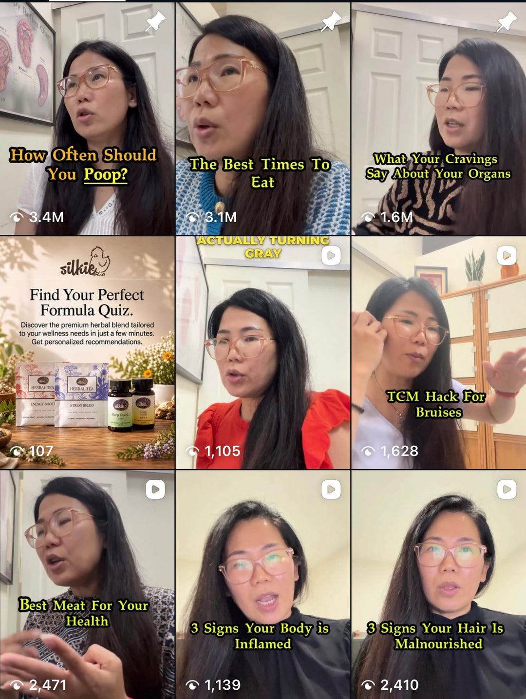 Silkie Herbs Instagram featuring Ann Tam sharing Traditional Chinese Medicine, Chinese herbal remedies and wellness education