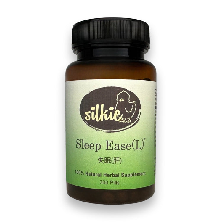 Sleep Ease (L) by Silkie Herbs for afternoon sleepiness, daytime fatigue, low energy, and healthy daily vitality