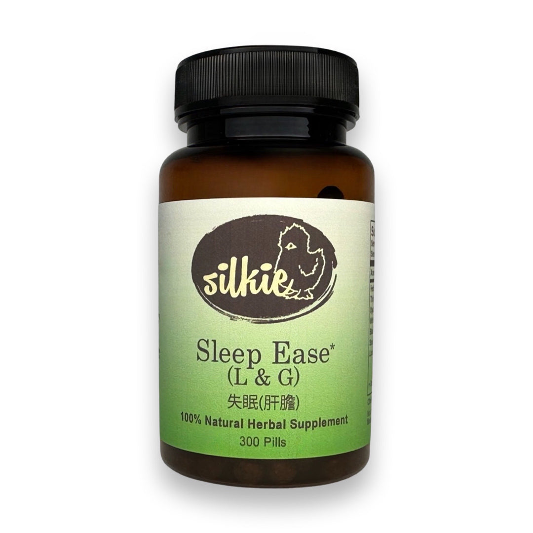 Sleep Support Supplement by Silkie Herbs for interrupted sleep, frequent night waking, and restful sleep, made and packaged in the USA.