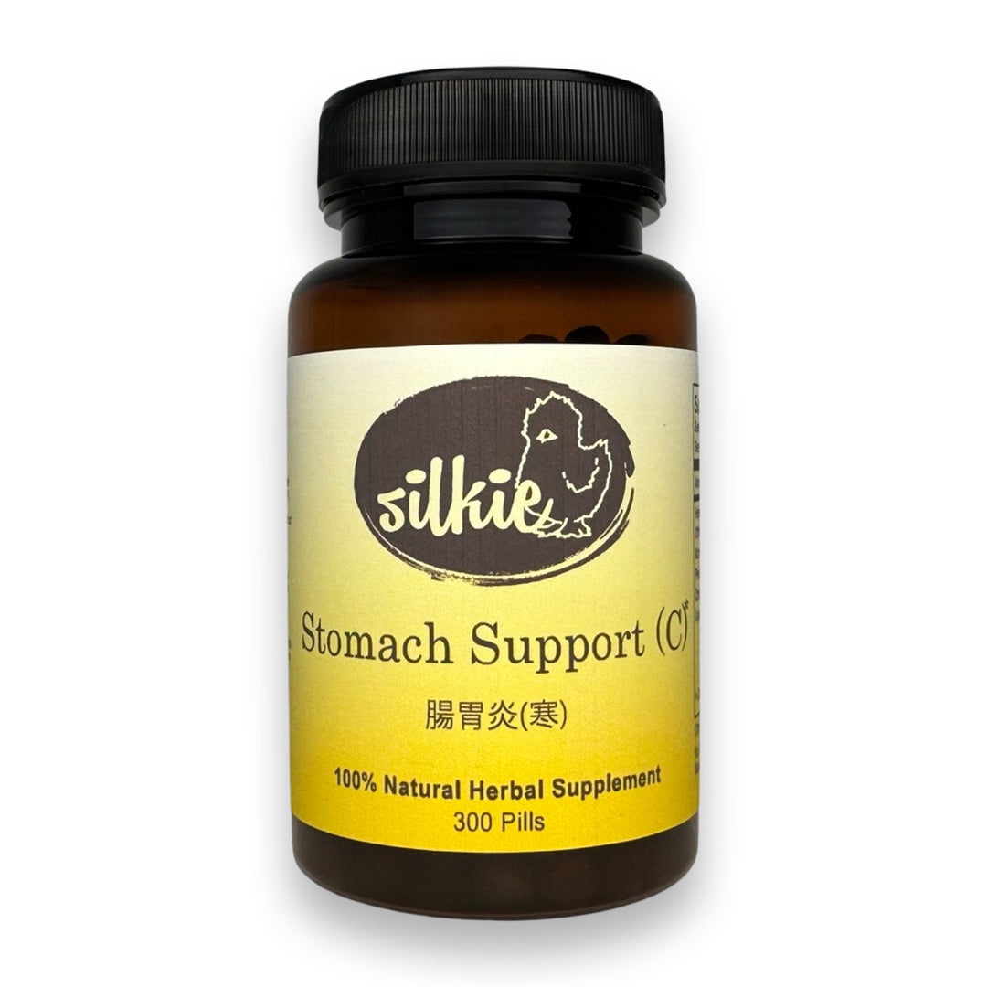 Stomach Support Cold supplement for nausea, vomiting, motion sickness, upset stomach, and digestive comfort, made and packaged in the USA.