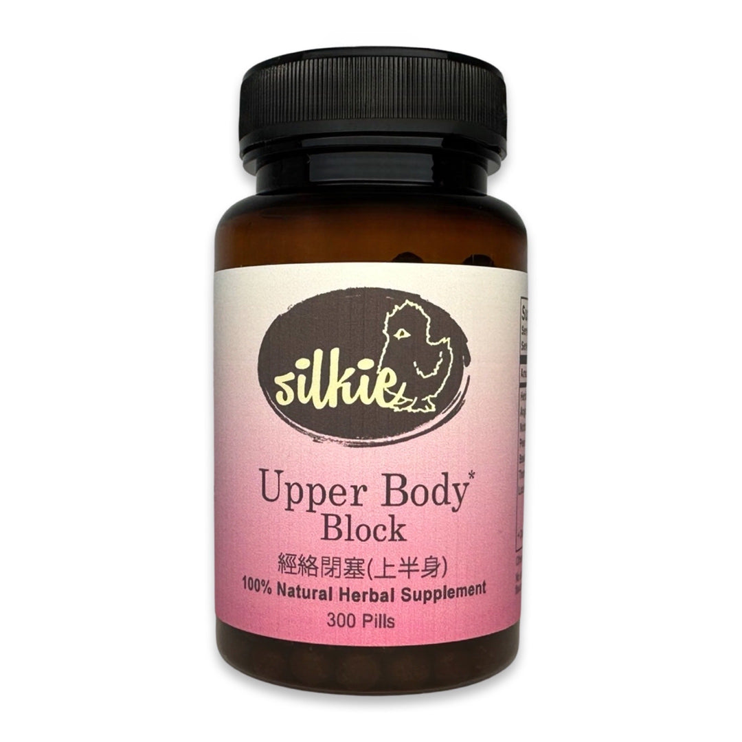 Upper Body Circulation Support by Silkie Herbs for enlarged veins on hands and arms, tennis elbow, and healthy Blood circulation, made and packaged in the USA.