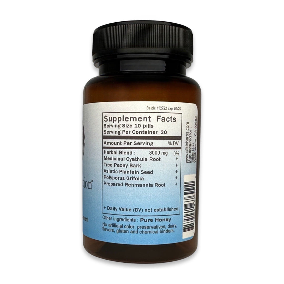 Traditional Chinese herbal formula supporting water retention, extremity edema, leg swelling, foot swelling, and healthy fluid circulation