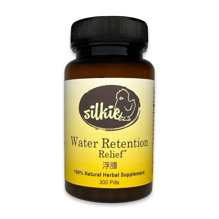 Water Retention Relief Supplement for edema, swollen feet, ankle swelling, leg fluid retention, and healthy circulation, made and packaged in the USA.